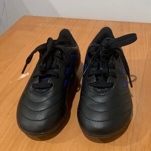 adidas Kids Black and Blue cleats